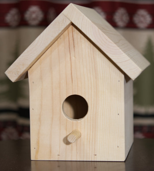 Unfinished Pine Bird House